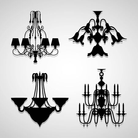 Chandelier icon great for any use. のイラスト素材