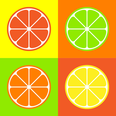 orange icons set great for any use.のイラスト素材