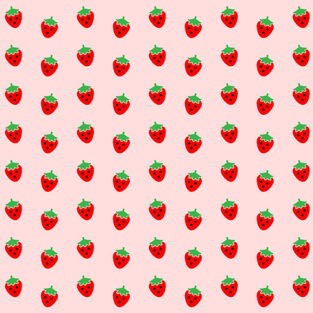 Strawberry Background great for any use. のイラスト素材