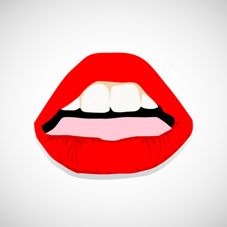 mouth icons set great for any use.のイラスト素材