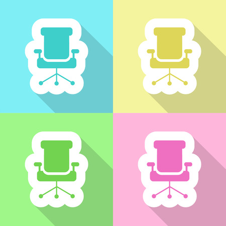 Chair icon great for any use. のイラスト素材