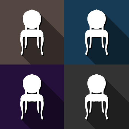 Chair icon great for any use.のイラスト素材
