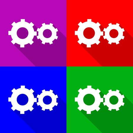 cog  icons set great for any use.のイラスト素材