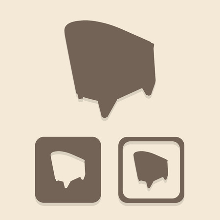Chair icons set great for any use. Vector EPS10.のイラスト素材