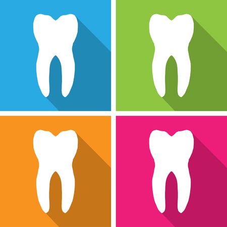 Tooth , teeth icons set great for any use. Vector EPS10.のイラスト素材