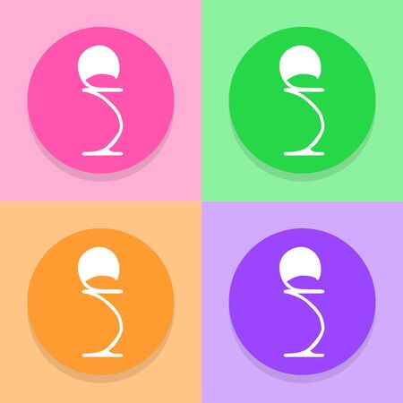 Chair icons set great for any use. Vector EPS10.のイラスト素材