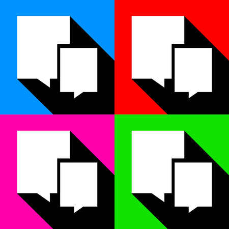 Speech bubble icons set great for any use. Vector EPS10.のイラスト素材