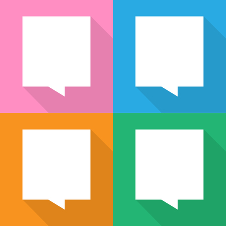Speech bubble icons set great for any use. Vector EPS10.のイラスト素材
