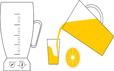 orange juice Vector illustration.のイラスト素材