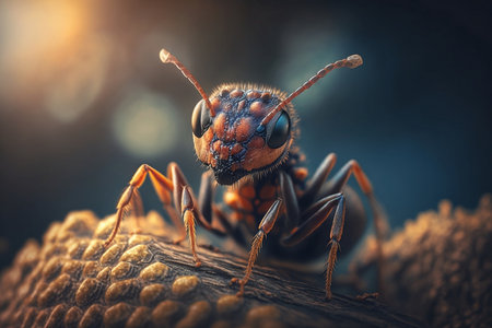Ants are insects that tend to be small.の素材