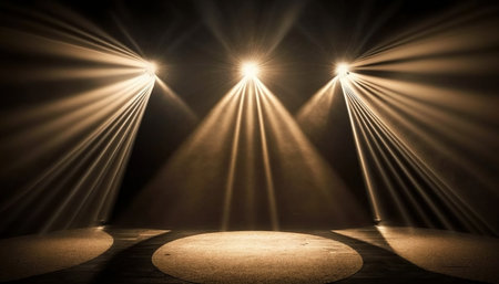 Stage Spotlight with Spotlights, Stage Spotlight Background, Stage Spotlight backgroundの素材