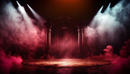 Stage Spotlight with Stage Podium Scene, Stage Spotlight on Stage Background, Stage Spotlight on Stage, Stage Spotlight on Stage Background, Stage Spotlight on Stage, Stage Spotlight on Stageの素材