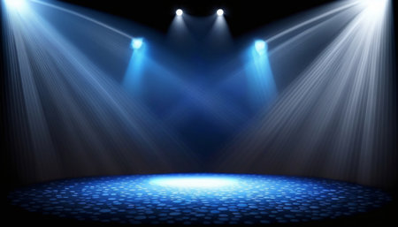 Stage Spotlight with Spotlights, Stage Background, Stage Spotlight with Spotlights, Stage Backgroundの素材