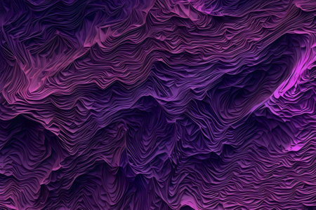 Purple wavy abstract backgroundの素材