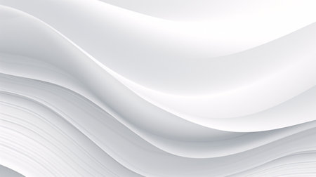 White abstract background with smooth lines. Vector illustration for your design.の素材