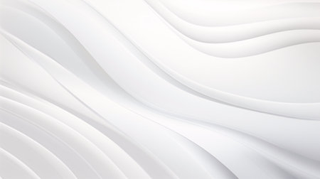 White abstract background with smooth lines. 3d rendering, 3d illustration.の素材