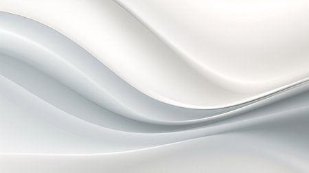 abstract white background with smooth lines and wavesの素材