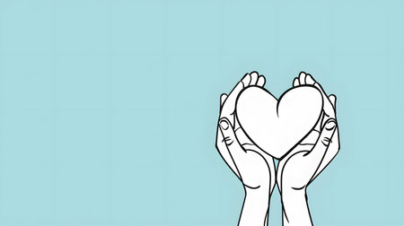 Charity Day: Simple Sketch Illustration Bannerの素材