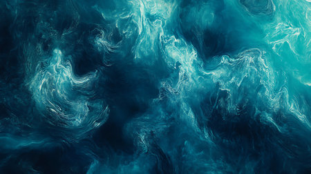 Abstract teal and dark blue texture with smooth swirls for backgroundsの素材