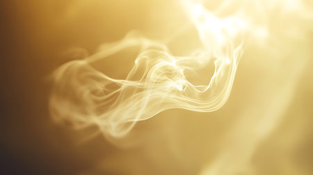 Light butter yellow background with a gentle smoke mist and soft light shineの素材