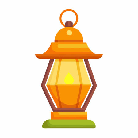 Lantern icon. Flat illustration of lantern icon for web designのイラスト素材