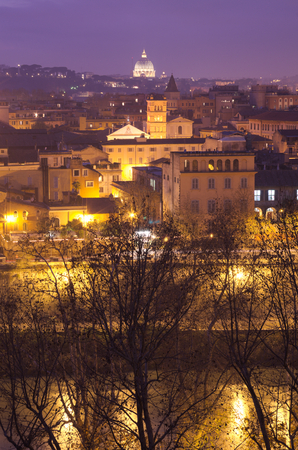 Tiber and Saint Peterの写真素材