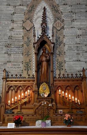 Altar in a church in Antwerpのeditorial素材