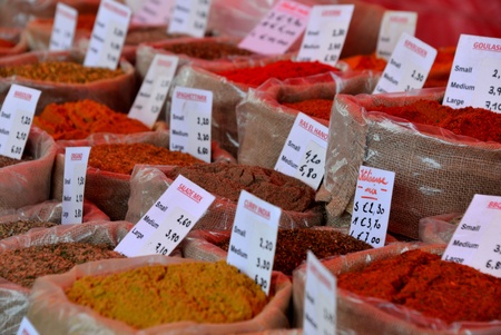 Spice at the marketの写真素材