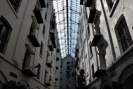 Old warehouse changed into a museum and bibliothecaのeditorial素材