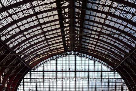 Dome of the train station of Antwerp のeditorial素材