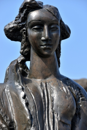 Sculpture of a womanの写真素材