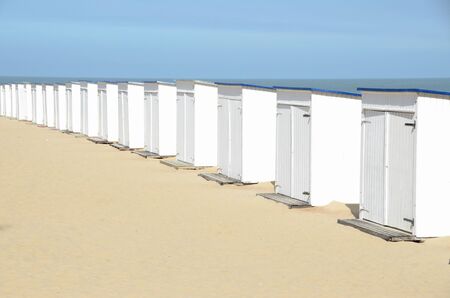 The beach at Knokke, Belgiumの写真素材
