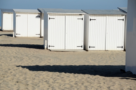 The beach at Knokke, Belgiumの写真素材