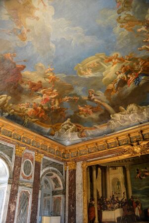 Decoration of a room at the palace in Versailles 