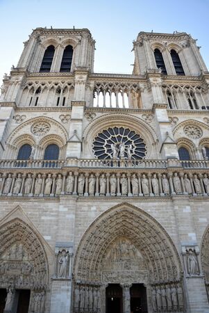 The Notre Dame in Paris の写真素材