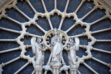 Detail of the Notre Dame in Paris 