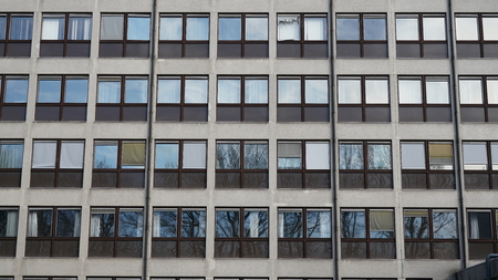 Facade of a building in Antwerp, Belgium.の写真素材