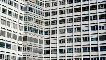 Facade of a clinic in Antwerp, Belgium.