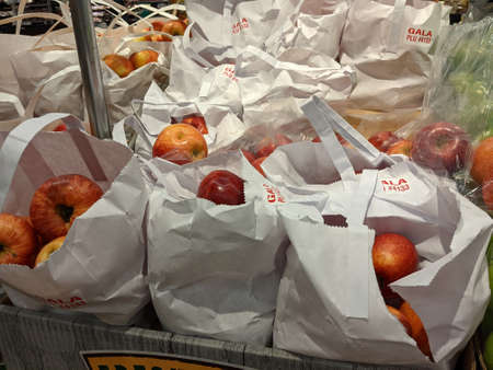 Various Apples Available for Purchaseのeditorial素材