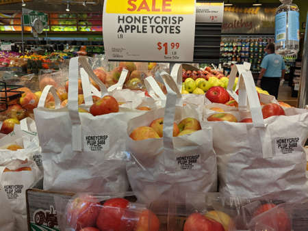 Various Apples Available for Purchaseのeditorial素材