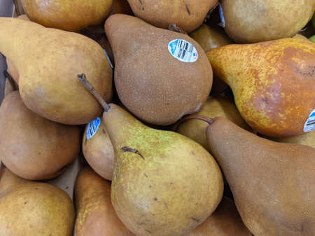 Various Pears Available for Purchaseのeditorial素材