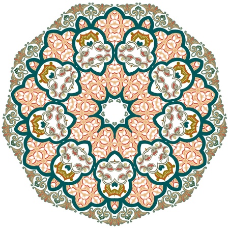 Vector of traditional Persian-Arabic-Turkish-Islamic Pattern のイラスト素材