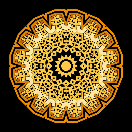 traditional Persian-Arabic-Turkish-Islamic Pattern のイラスト素材
