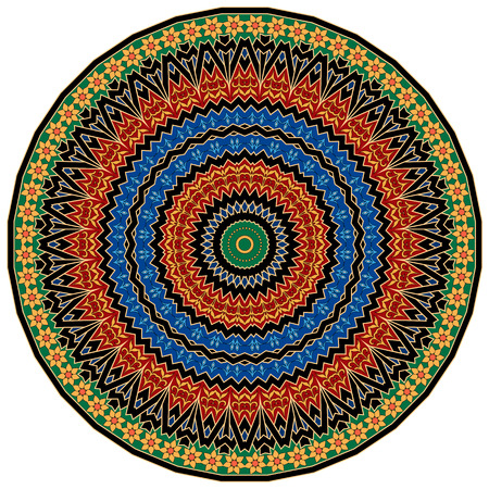 traditional Persian-Arabic-Turkish-Islamic Pattern のイラスト素材