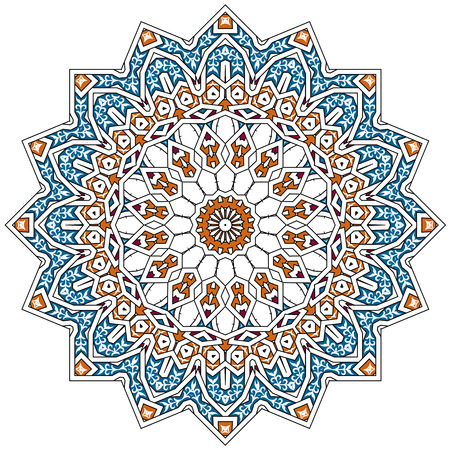 traditional Persian-Arabic-Turkish-Islamic Pattern のイラスト素材