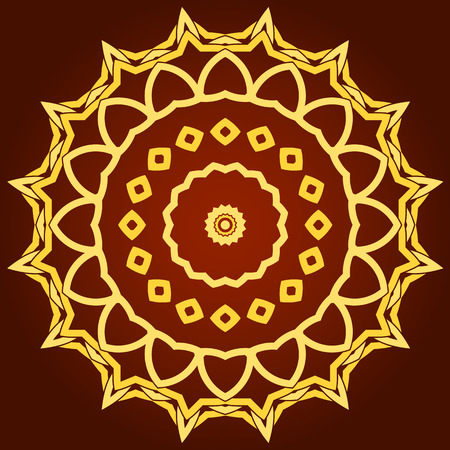 traditional Persian-Arabic-Turkish-Islamic Pattern のイラスト素材
