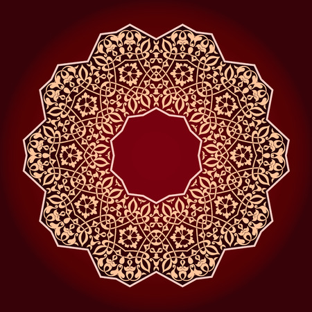 traditional Persian-Arabic-Turkish-Islamic Patternのイラスト素材