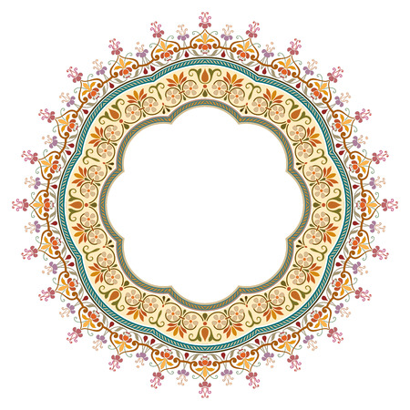 vector abstract circular pattern - frame designのイラスト素材
