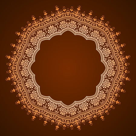 vector abstract circular pattern - frame designのイラスト素材