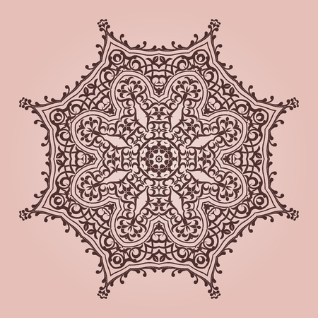 Mandala pattern design illustration.のイラスト素材